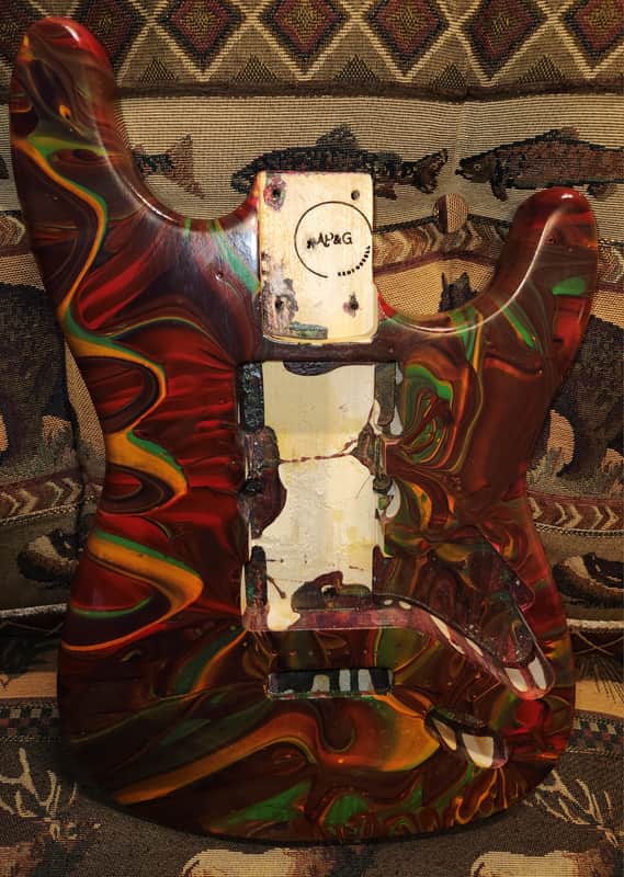 Hand Painted Stratocaster Style Body New Unscathed image 1