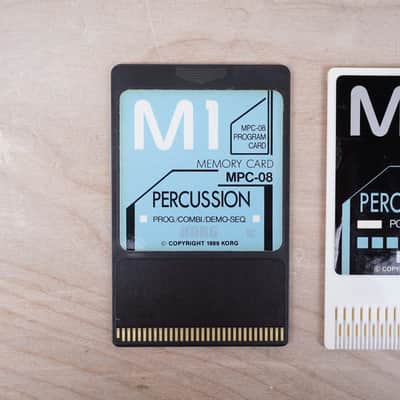 Korg M-1 MSC-08 and MPC-08 Percussion Memory Cards Set 1989 image 2