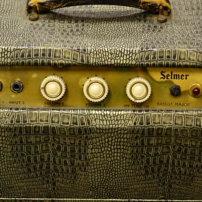 Vintage 1962 Selmer Bassist Major 1962 in Croc Skin image 3
