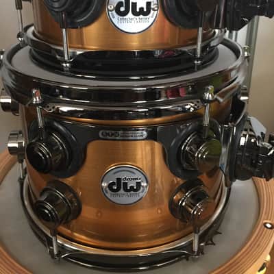 Jimmy Chamberlin's 8pc DW Maple/Mahogany VLT 2009 Liquid Copper-Designed by JC of Smashing Pumpkins image 2