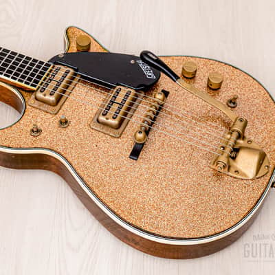 1962 Gretsch Champagne Sparkle Jet Double Cutaway 6129T w/ Burns Vibrato, Case image 10