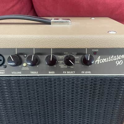 Fender Acoustasonic 90 2-Channel 90-Watt 1x8" Acoustic Guitar Amp - Brown image 3