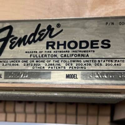 Fender Rhodes Mk I 88 Key 1969-1975 - Black image 2