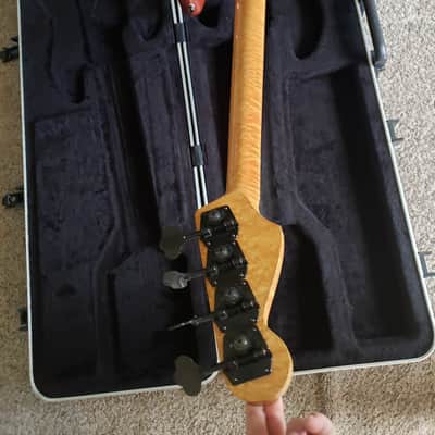 Custom Fretless Bass w Alembic parts Custom Unknown Birds eye maple and maple image 11