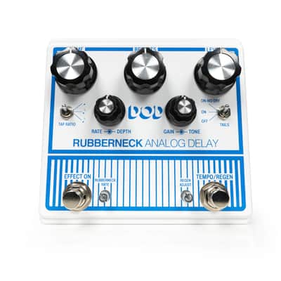 Other Guitar Delay Effects Pedal, White (DOD-RUBBERNECK-U) image 1
