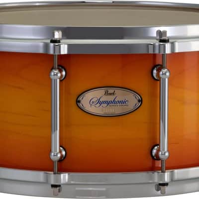 Pearl Symphonic Series Snare Drum - 6.5 inches x 14 Inches  Antique Sunburst image 2