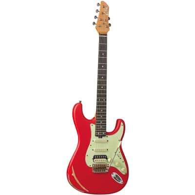 Eko Guitars Aire Relic Fiesta Red image 1