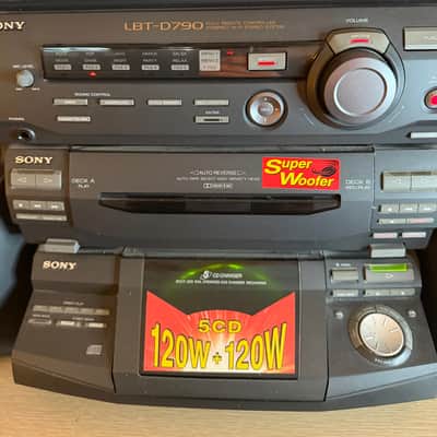 Immagine RARE Vintage SONY LBT-D790 Am Fm CD Dual Cassette Stereo System Fully Tested🔥🎶 - 8