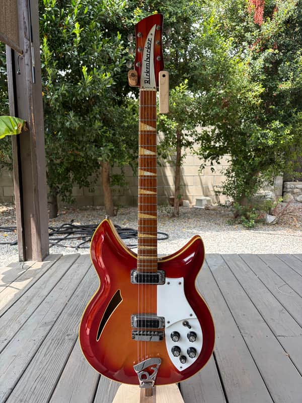 Stunning 1970 Rickenbacker 381 Fireglow w/ Original Case RARE image 1