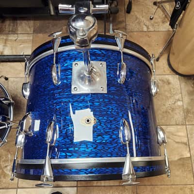 Slingerland Sound King 5 Piece Drum Set, 1968 - Blue Onyx Pearl image 8