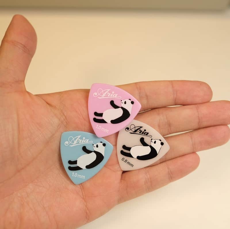 Aria Panda Series Guitar Pick Set 3pcs Made in Japan image 1