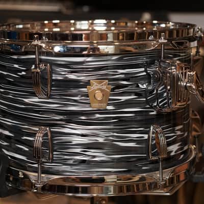 Ludwig 12/13/16/22" Classic Maple Mod Drum Set - Vintage Black Oyster image 23
