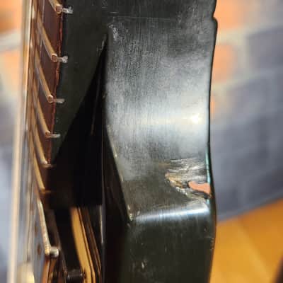 Vintage 1980 Gibson Flying V Stop Bar Tailpiece & Triangle Knob Layout Ebony w/ OHSC NEW FRETS image 17