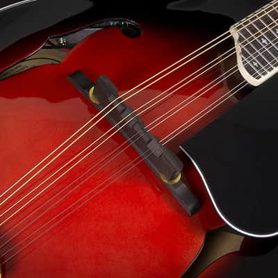 Washburn M3SWETWRK Florentine Mandolin Electric Wine Red w/ Case (B-Stock) image 3