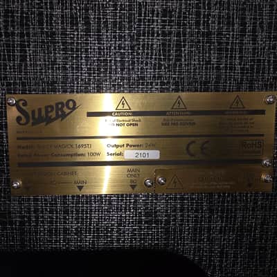 Supro 1695T Black Magick 25-Watt 1x12" Guitar Combo 2016 - Present - Black Rhino image 3