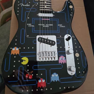 Fender Pac-Man Player II Telecaster 2026 - Black with Pac-Man Graphic image 1