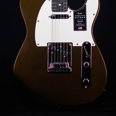 Fender American Ultra II Telecaster, Ebony FB, Texas Tea image 1