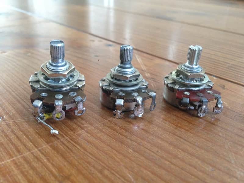 original 1961 Fender Stratocaster Stackpole pots potentiometers pot 1962 image 1