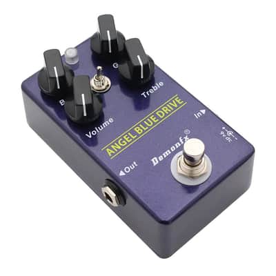 Demonfx ANGEL BLUE DRIVE Guitar Effect Pedal Overdrive With 2 mode Toggle Switch image 4