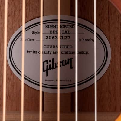 Gibson Hummingbird Special Satin Honey Burst with Gig Bag image 9