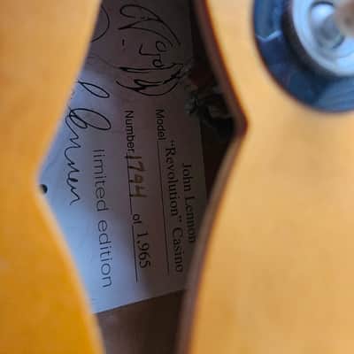 John Lennon Epiphone 'Revolution' Casino - Natural image 3