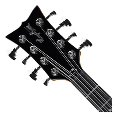 Hagstrom H8II-BLK Retroscape H8-II 8 String Bass Guitar - Black Gloss image 4