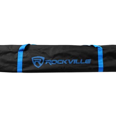 (2) Rockville SPGN154 15" 1600W DJ PA Speakers+Rockville RPA9 3000w Amp+Stands image 3