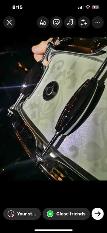 Q Drum Co. 10 ply maple 2020 - White abalone lacquer image 1