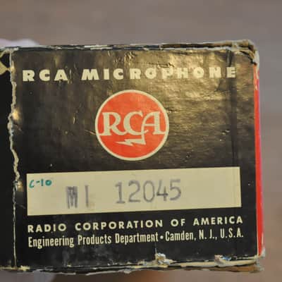 RCA MI 12045 microphone empty box only. Vintage 1950's/1960's image 6