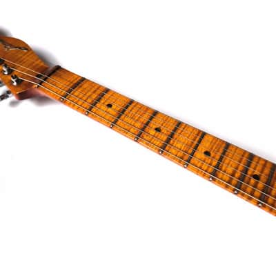 (made in Ukraine) Para Custom Chest'n'Pear Tele '2023 Flame Fade w/GigBag image 6