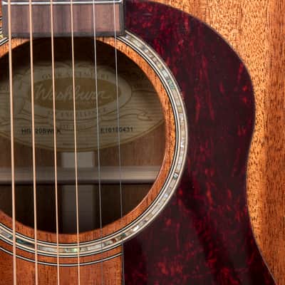 Washburn HG120SWEK-D Heritage Solid Woods Series Grand Auditorium Acoustic Electric Guitar image 12