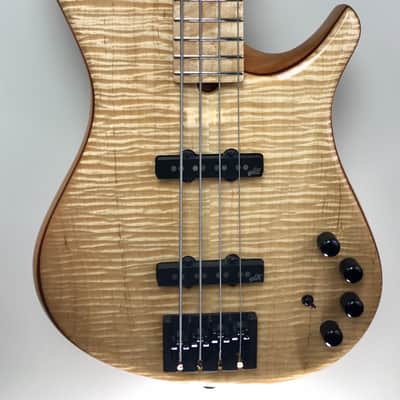 Brubaker NBS-4 "Lexa" Flame-Maple Top and Back, Birdseye Fingerboard image 1