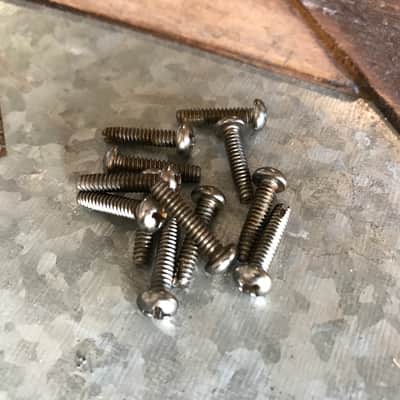 Real Life Relics Fender® Aged Nickel Genuine Pickup / Switch Screws (Pack of 12) (Fender® 0994925000    [DC1]