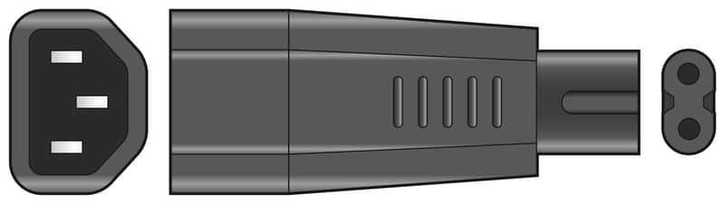 IEC Plug to Figure 8 Plug Adaptor image 1