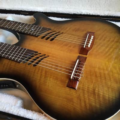 Yamato Double Neck Electric acoustic&classic Guitar image 3