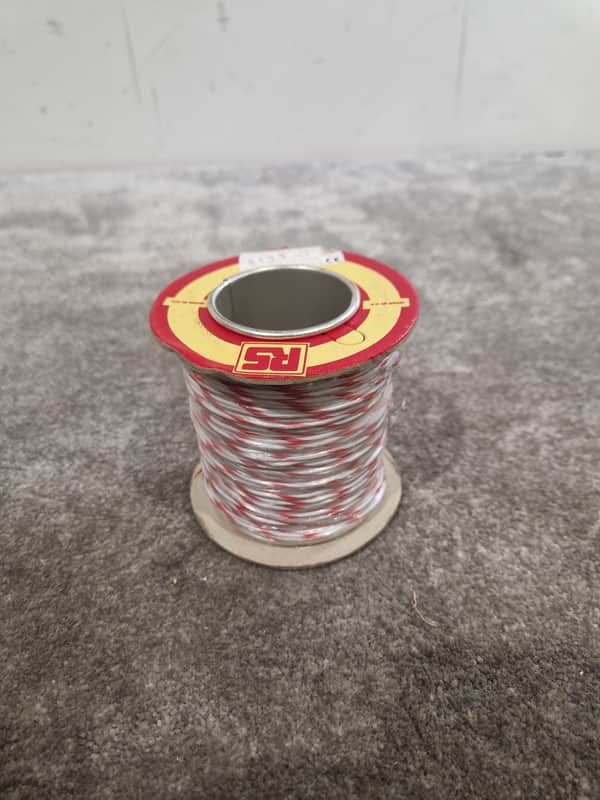 RS 16/0.2mm Equipment Wire Type 2 Red And White 100 Metres - High-Purity Copper - Excellent image 1