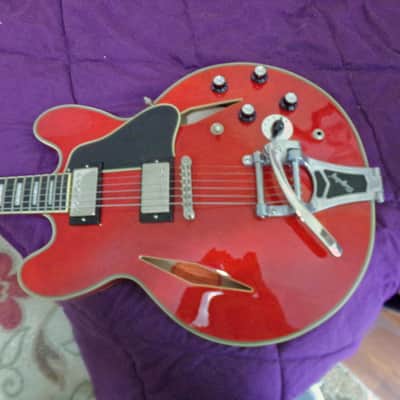 Epiphone Exclusive Shinichi Ubukata ES-355 Custom Electric Guitar (with Case) 2023 - Cherry Red image 1