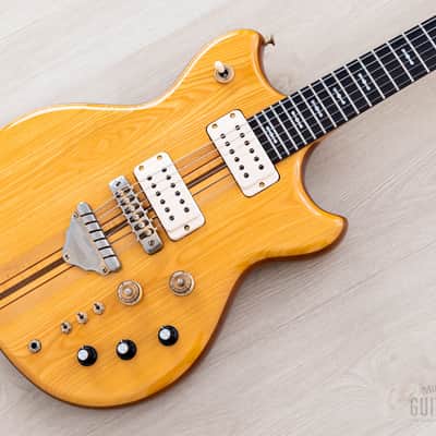 1977 Greco GO1200 Speed Way Vintage Neck Through Guitar Natural w/ Case, Japan Fujigen image 1