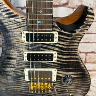 PRS Studio Wood Library Flame Charcoal Natural Mahagony Back image 5