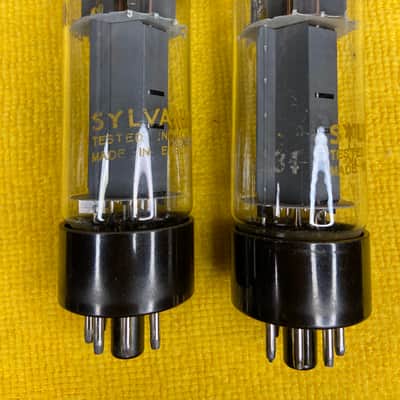 Mullard XF2 EL34 6CA7 Double O Getter - PAIR image 11