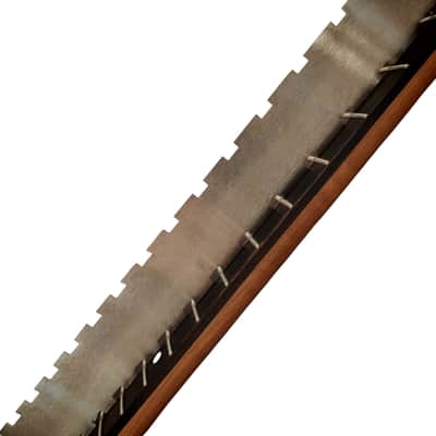 Strat Style neck Roasted maple with rosewood fretboard (Nitro Satin) - Light flame and round end frets image 6