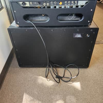 Vintage 1970s Fender Twin Reverb Amp Head w/ Footswitch and Used PRS HDRX 2x12" Speaker Cabinet image 9