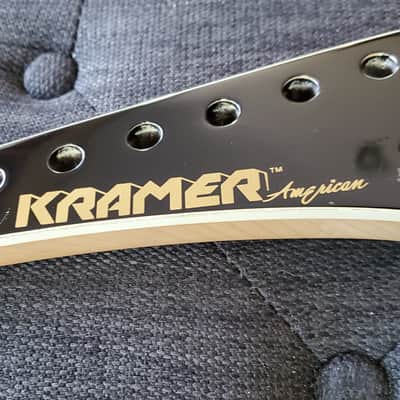 kramer Neck NOS Rosewood Left/Reverse Bound Headstock Inlay 12th Fret, Near Mint image 1