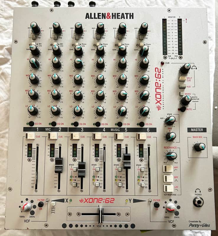 Allen & Heath XONE:62 DJ Mixer (silver version) Xone62 | Reverb
