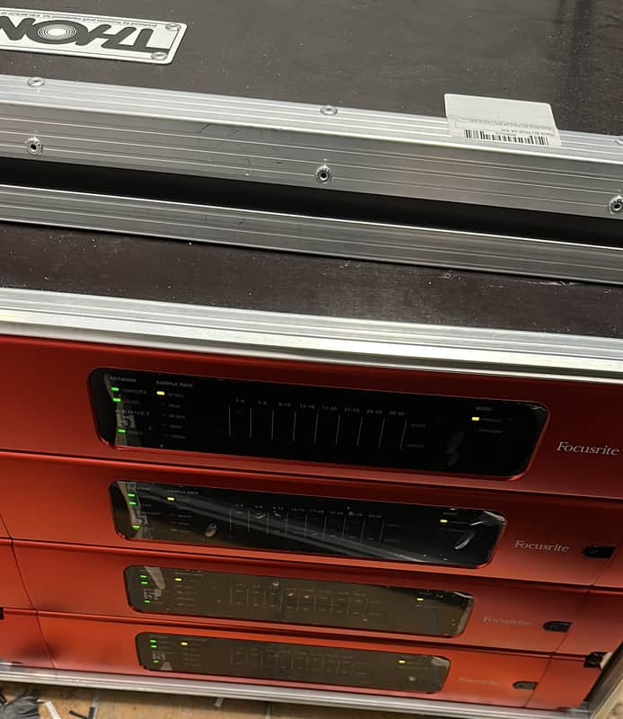 Focusrite RedNet 5 Pro Tools HD Bridge Dante Audio Interface 2010s - Red image 1