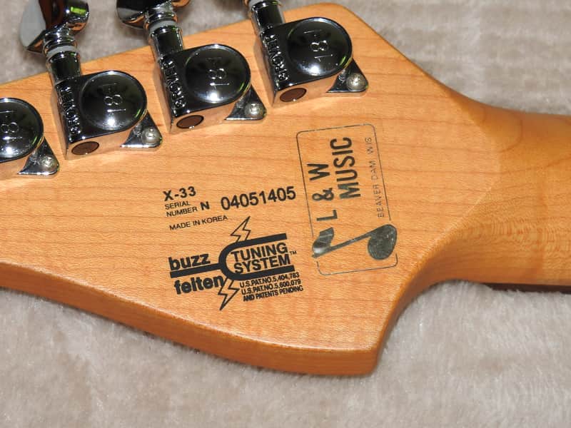 Washburn X-33 Tobacco Sunburst Buzz Feiten Tuning System | Reverb