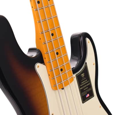 Fender 75th Anniversary American Professional II PJ Precision Bass 2026 - 2-Color Sunburst 4241gr image 8