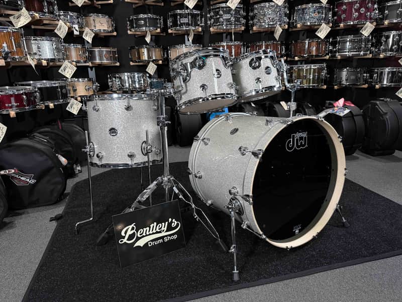 ~LIMITED EDITION~ DW Performance Series 4-Piece 10/12/16/22 Drum Kit Set in Broken Glass FinishPly *IN STOCK* image 1