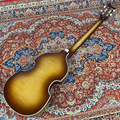 Hoffner Hofner: H500/1-63-AR-0 Violin Bass 'Artist' Electric Bass - flame maple image 2