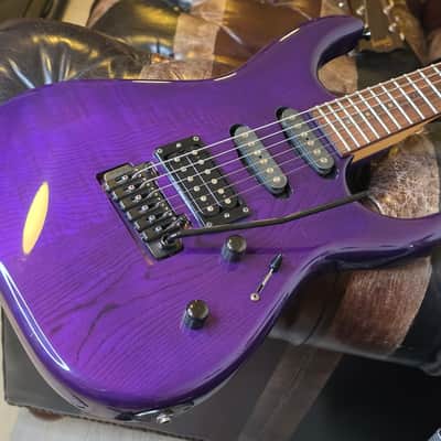 ESP The Mirage Custom Strat HSS Purple Ash MIJ Japan RARE Pre-Fender Deluxe image 2